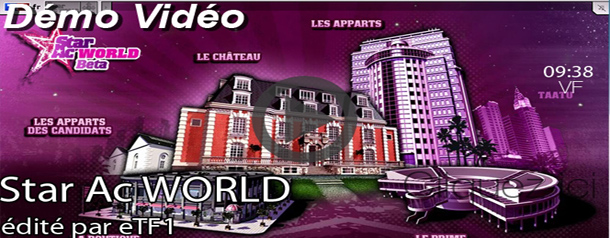 Démonstration : Star Ac' World, le monde virtuel de TF1 basé sur Taatu