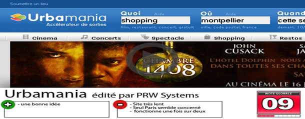 Test Vidéo : Urbamania, faire la différence entre promo et service qui marche...