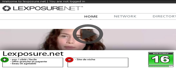 Test Vidéo : Lexposure le réseau social pro qui donne une leçon au web 2.0