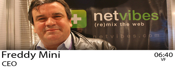 LeWeb 08 : Interview vidéo de Freddy Mini, nouveau boss de Netvibes