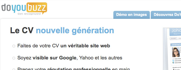 Test Vidéo : DoYouBuzz le futur du CV est là !