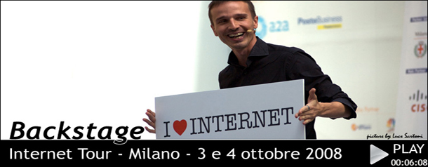 Milano - 3 e 4 ottobre 2008: Internet Show, il backstage